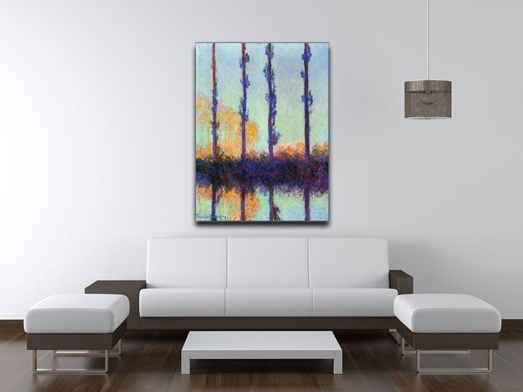 Four poplars by Monet Canvas Print & Poster - Canvas Art Rocks - 4