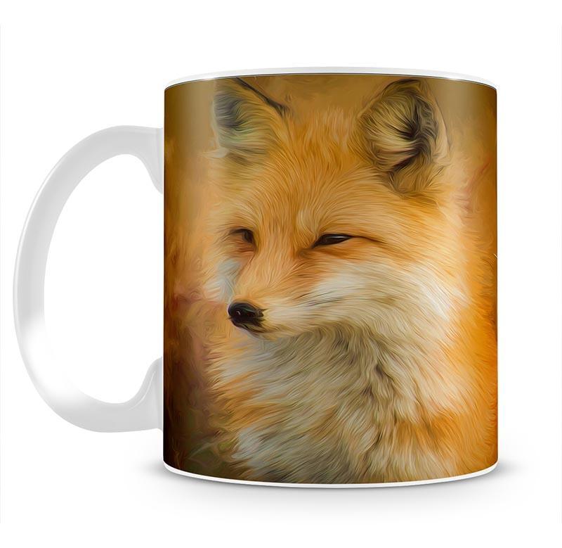 Fox Painting Mug - Canvas Art Rocks - 2