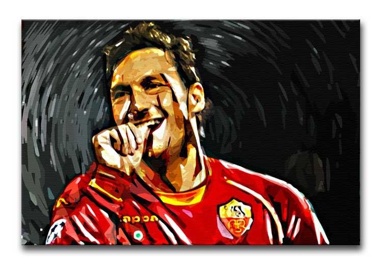 Francesco Totti Print - Canvas Art Rocks - 1