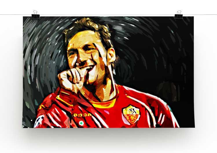 Francesco Totti Print - Canvas Art Rocks - 2