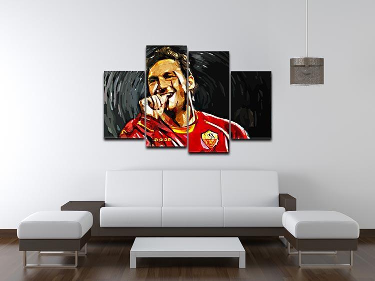 Francesco Totti 4 Split Panel Canvas - Canvas Art Rocks - 3