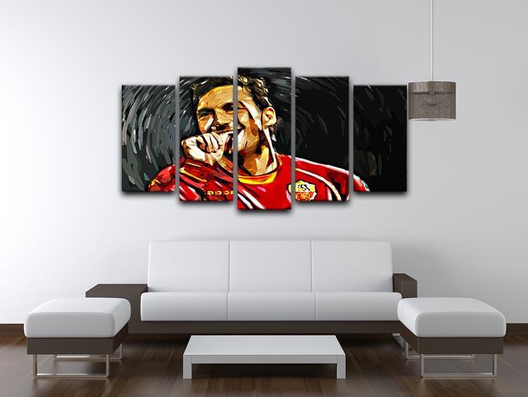 Francesco Totti 5 Split Panel Canvas - Canvas Art Rocks - 3