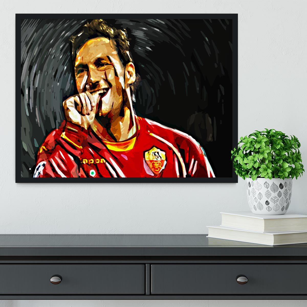 Francesco Totti Framed Print - Canvas Art Rocks - 2