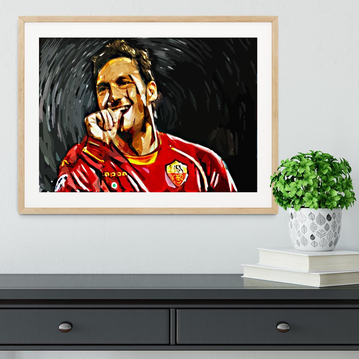 Francesco Totti Framed Print - Canvas Art Rocks - 3