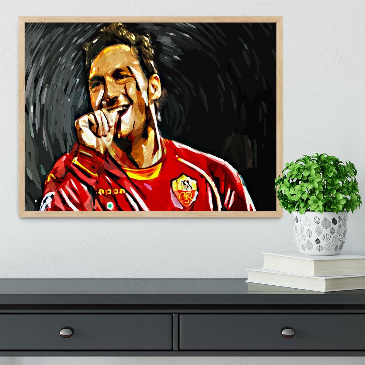 Francesco Totti Framed Print - Canvas Art Rocks - 4