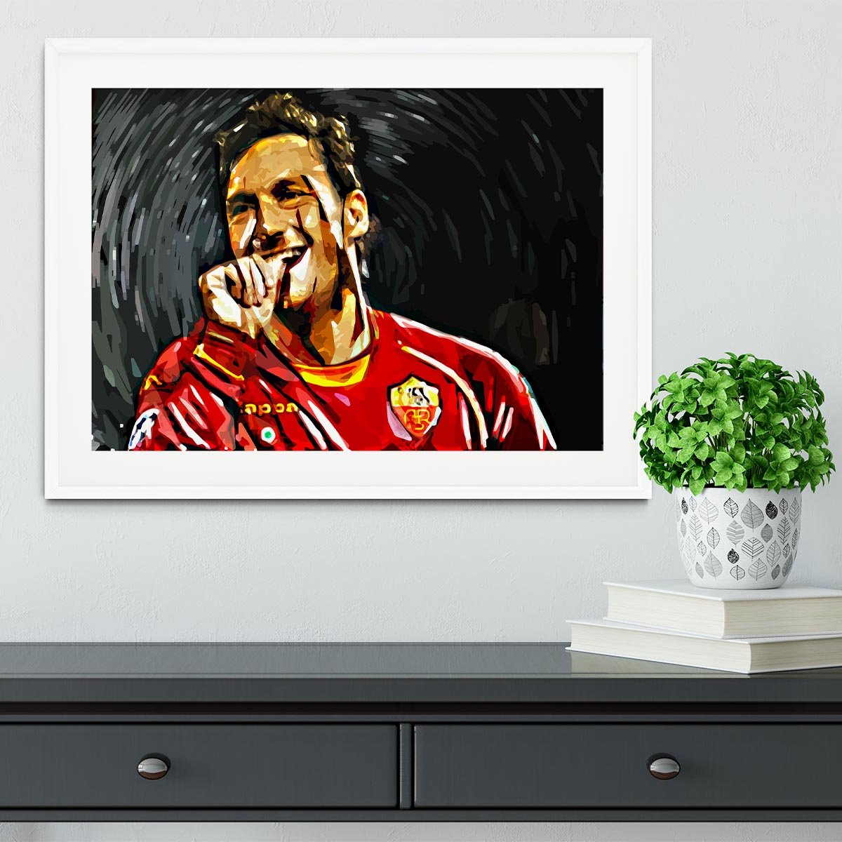 Francesco Totti Framed Print - Canvas Art Rocks - 5