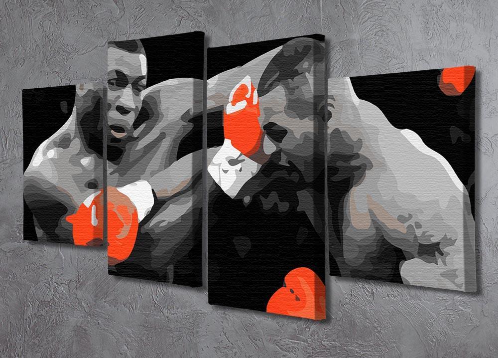 Frank Bruno Mike Tyson 4 Split Panel Canvas - Canvas Art Rocks - 2