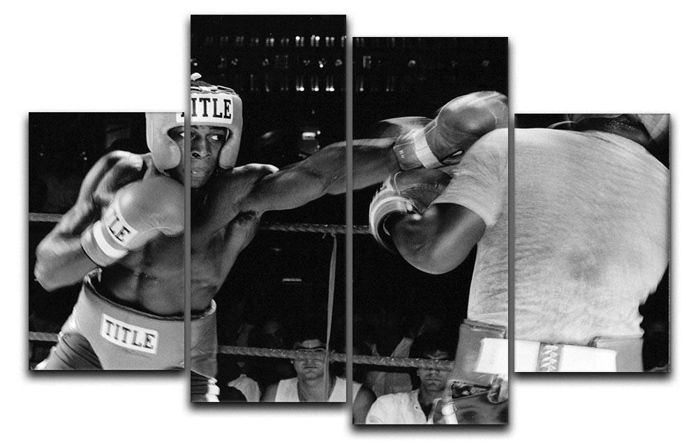 Frank Bruno sparring 4 Split Panel Canvas  - Canvas Art Rocks - 1