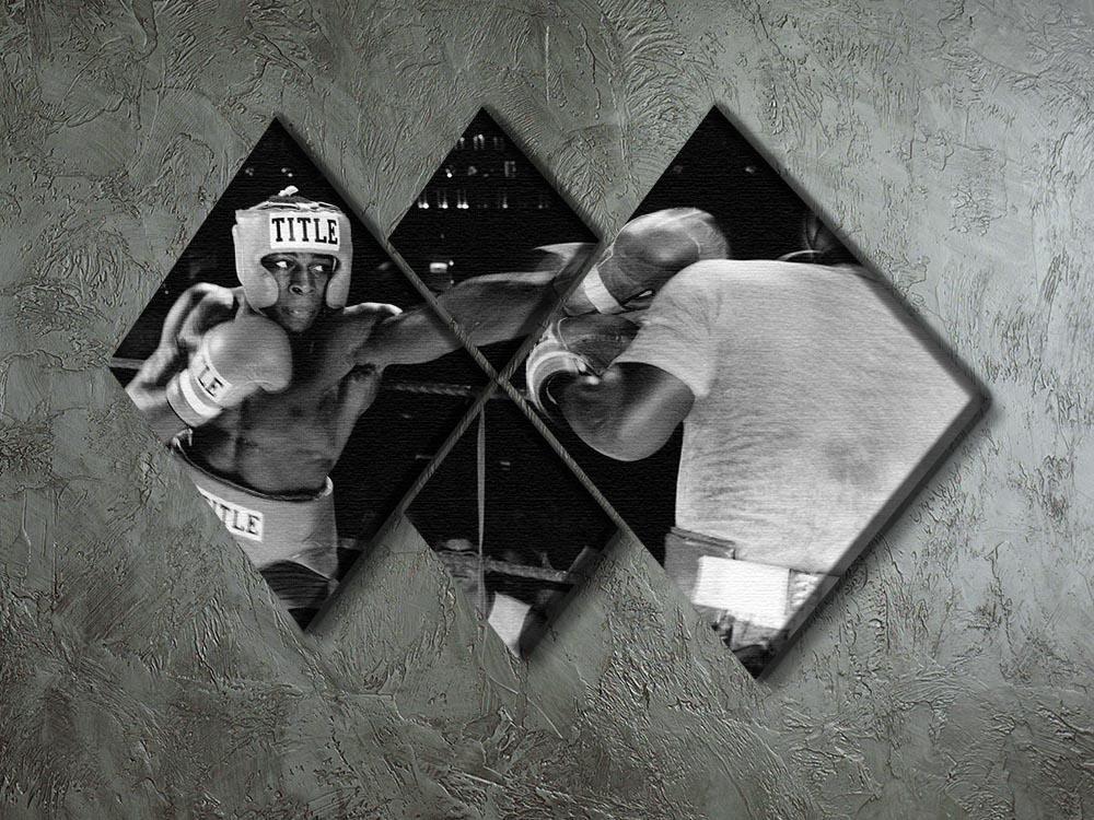 Frank Bruno sparring 4 Square Multi Panel Canvas - Canvas Art Rocks - 2