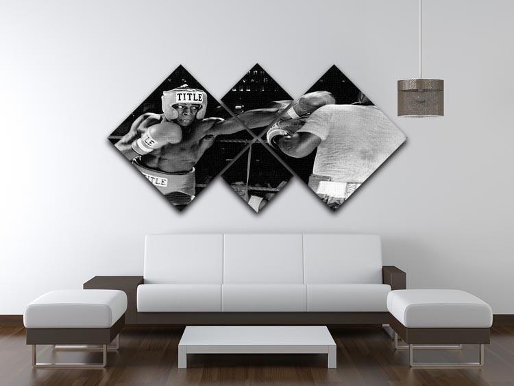 Frank Bruno sparring 4 Square Multi Panel Canvas - Canvas Art Rocks - 3