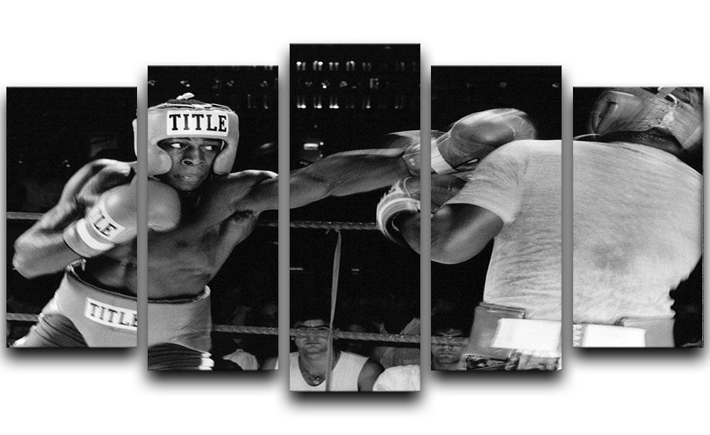 Frank Bruno sparring 5 Split Panel Canvas  - Canvas Art Rocks - 1
