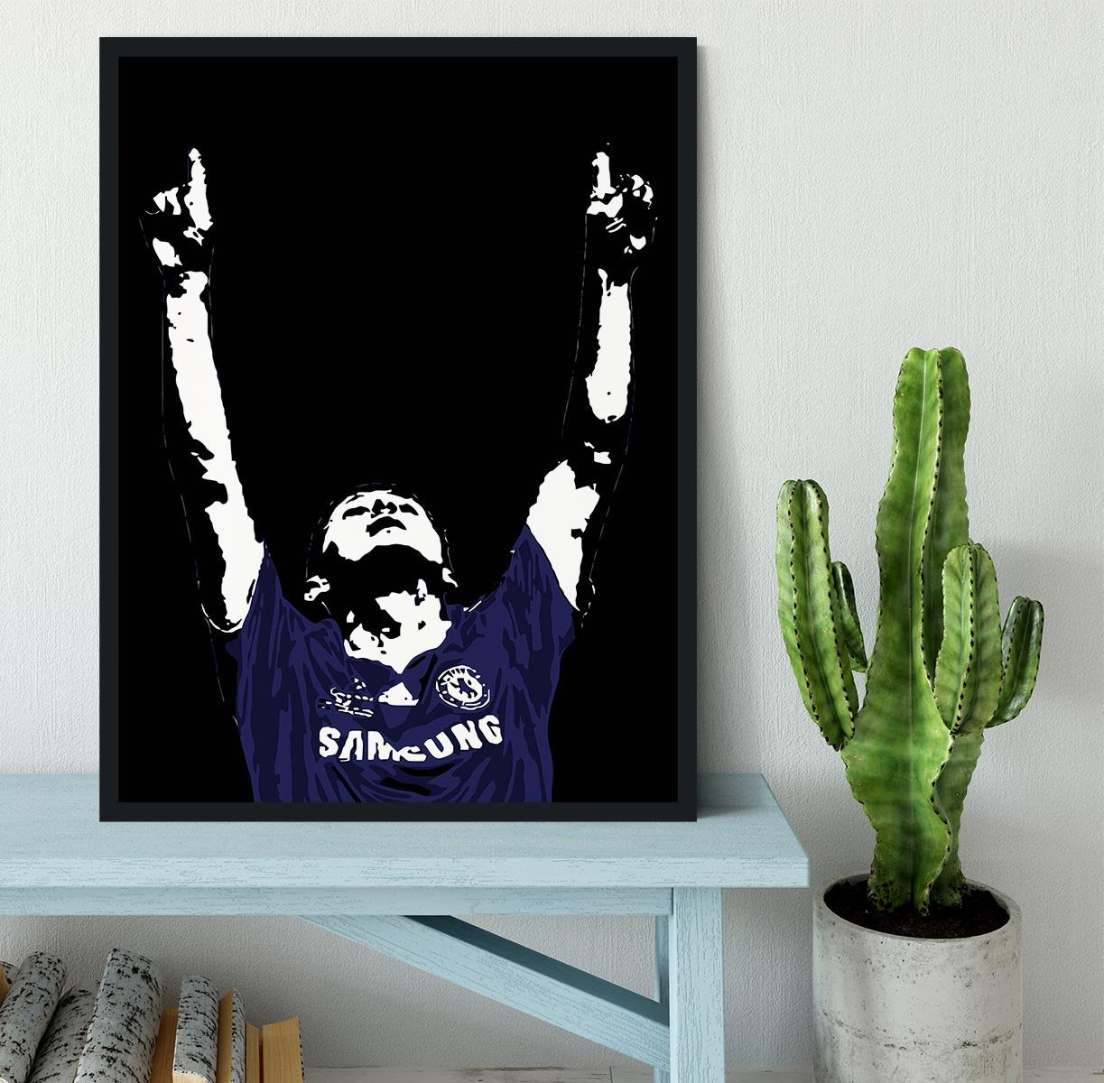 Frank Lampard Pop Art Framed Print - Canvas Art Rocks - 2