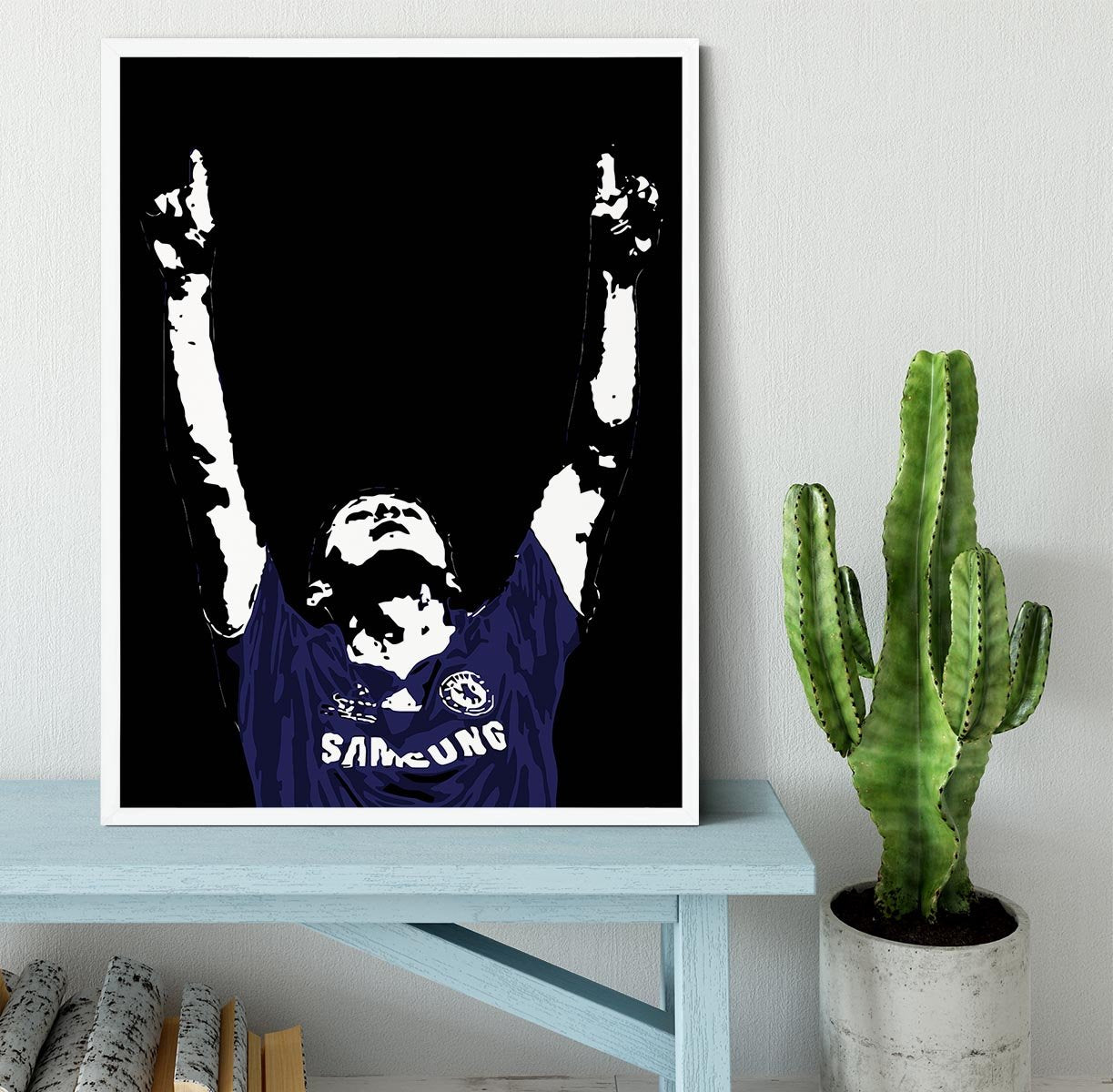 Frank Lampard Pop Art Framed Print - Canvas Art Rocks -6
