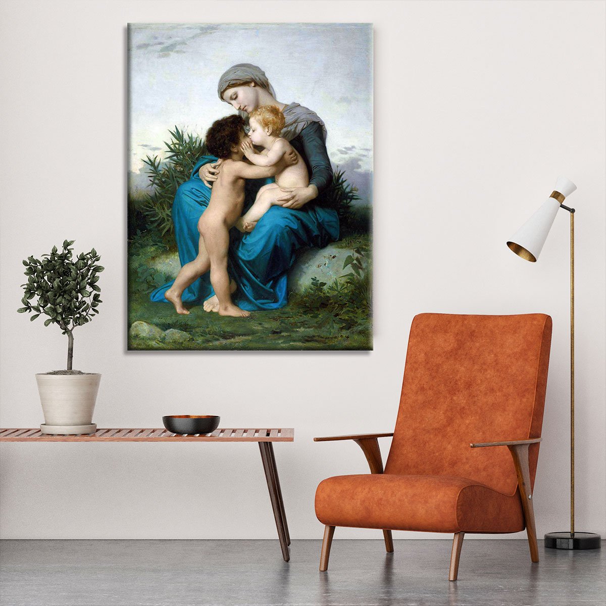 Fraternal Love By Bouguereau Canvas Print or Poster
