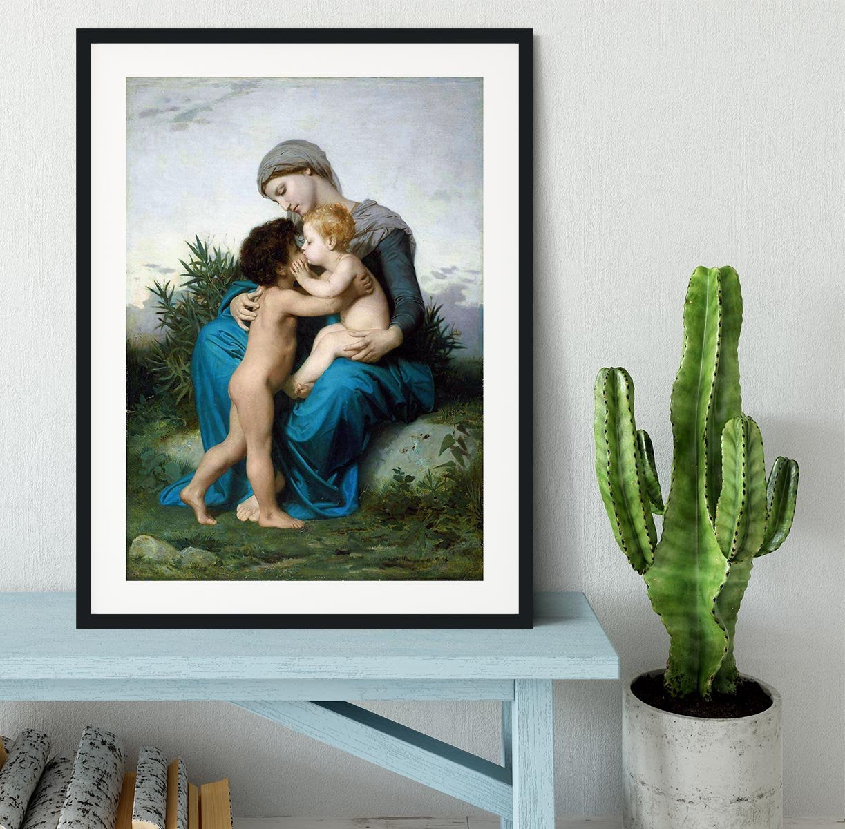 Fraternal Love By Bouguereau Framed Print - Canvas Art Rocks - 1
