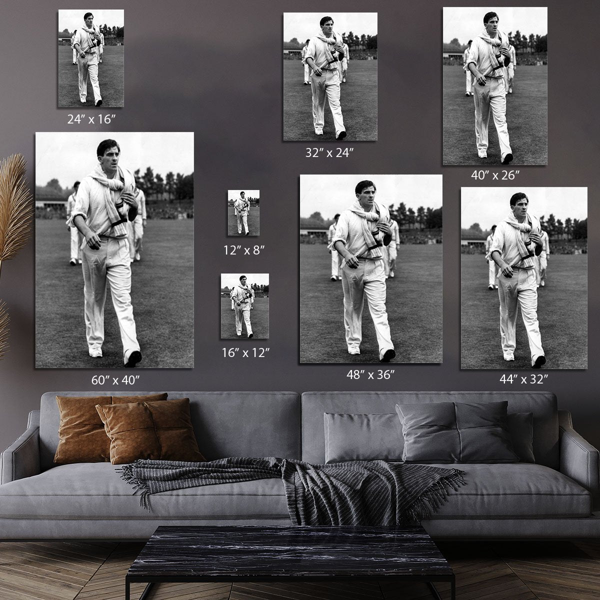 Fred Trueman 1954 Canvas Print or Poster