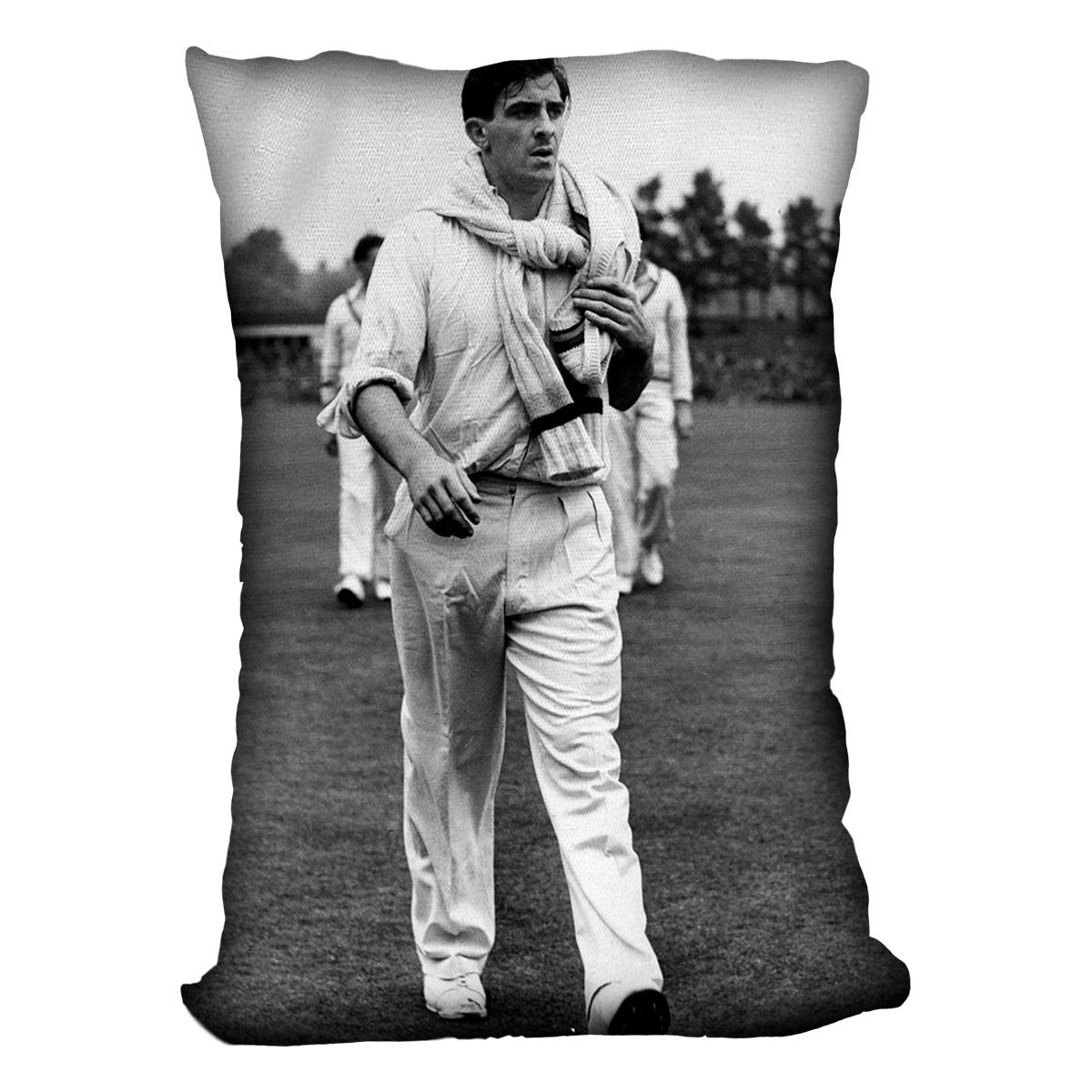 Fred Trueman 1954 Cushion - Canvas Art Rocks - 4