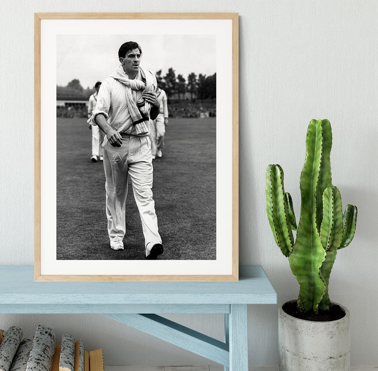 Fred Trueman 1954 Framed Print - Canvas Art Rocks - 3