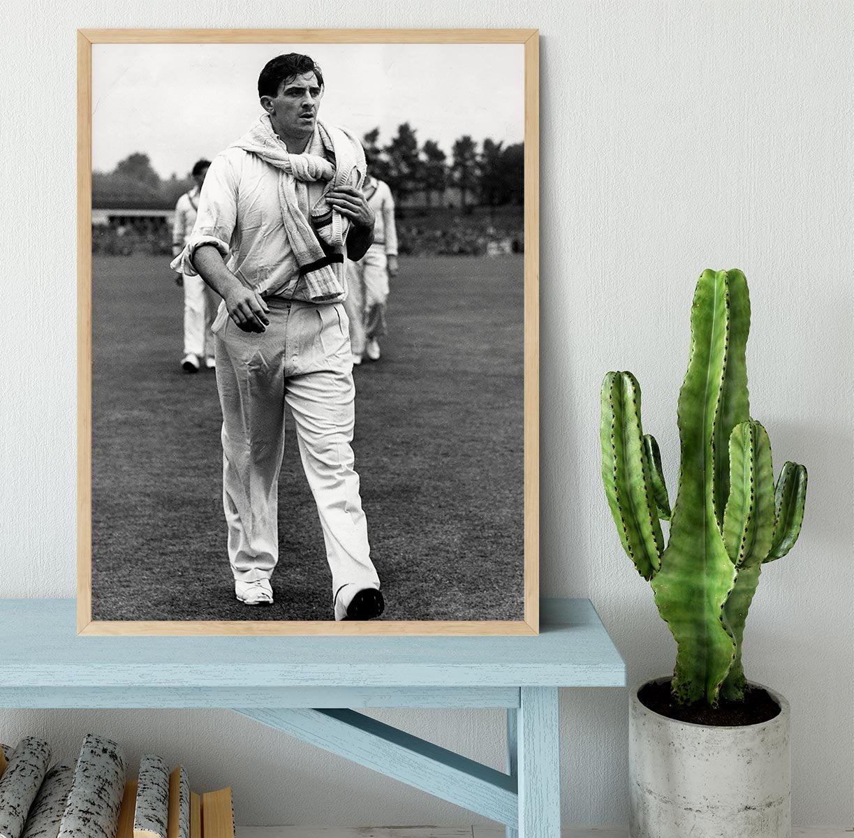 Fred Trueman 1954 Framed Print - Canvas Art Rocks - 4