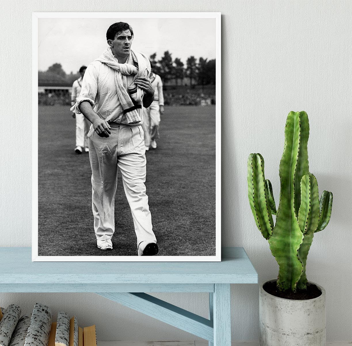 Fred Trueman 1954 Framed Print - Canvas Art Rocks -6