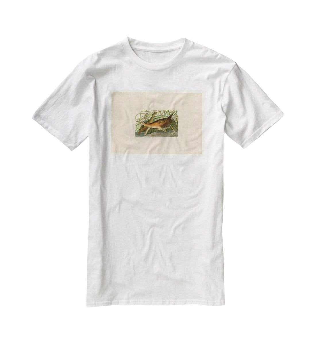 Fresh Water Marsh Hen by Audubon T-Shirt - Canvas Art Rocks - 5