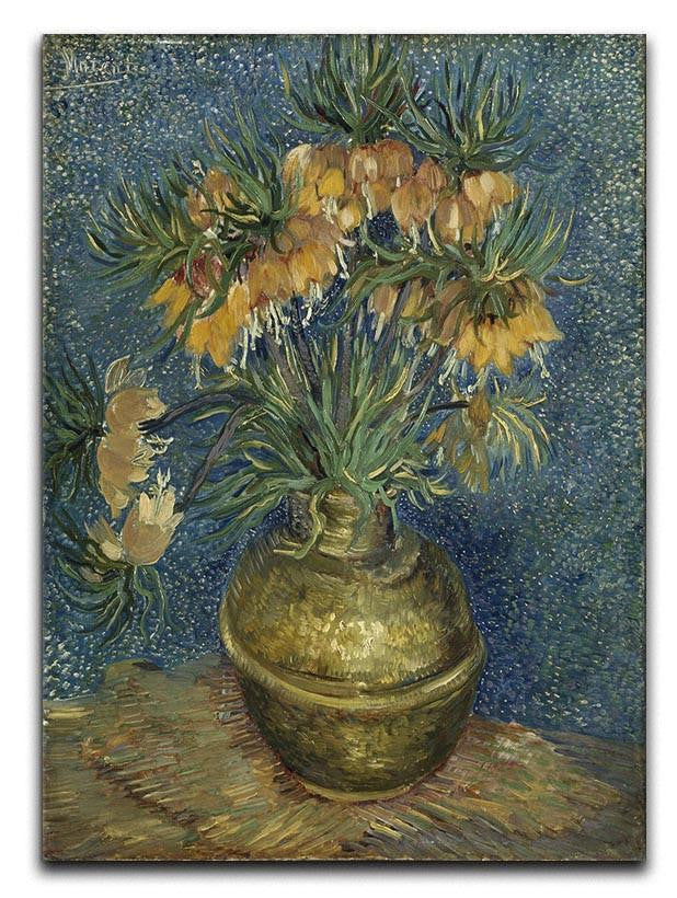 Fritillaries in a Copper Vase Canvas Print & Poster  - Canvas Art Rocks - 1