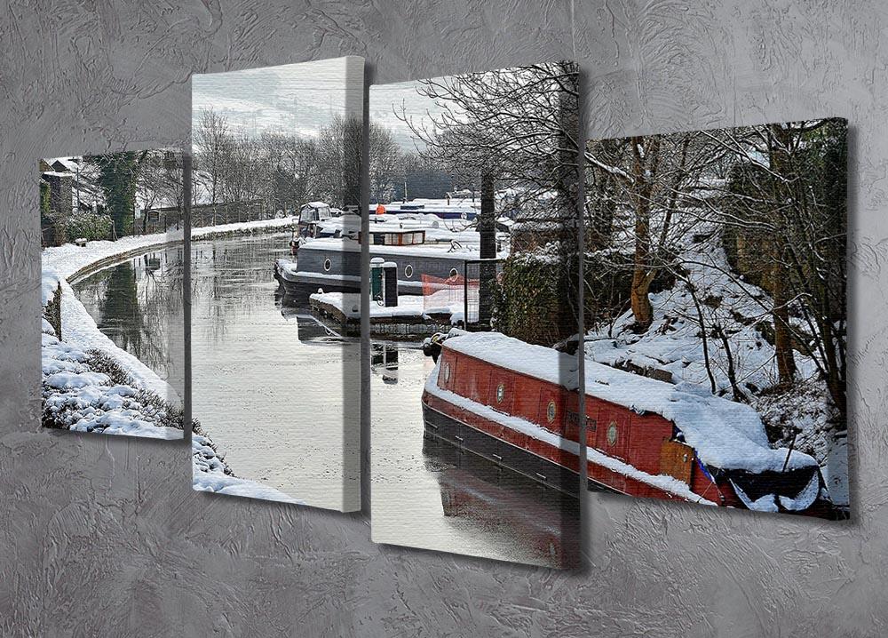 Frozen Canal 4 Split Panel Canvas - Canvas Art Rocks - 2