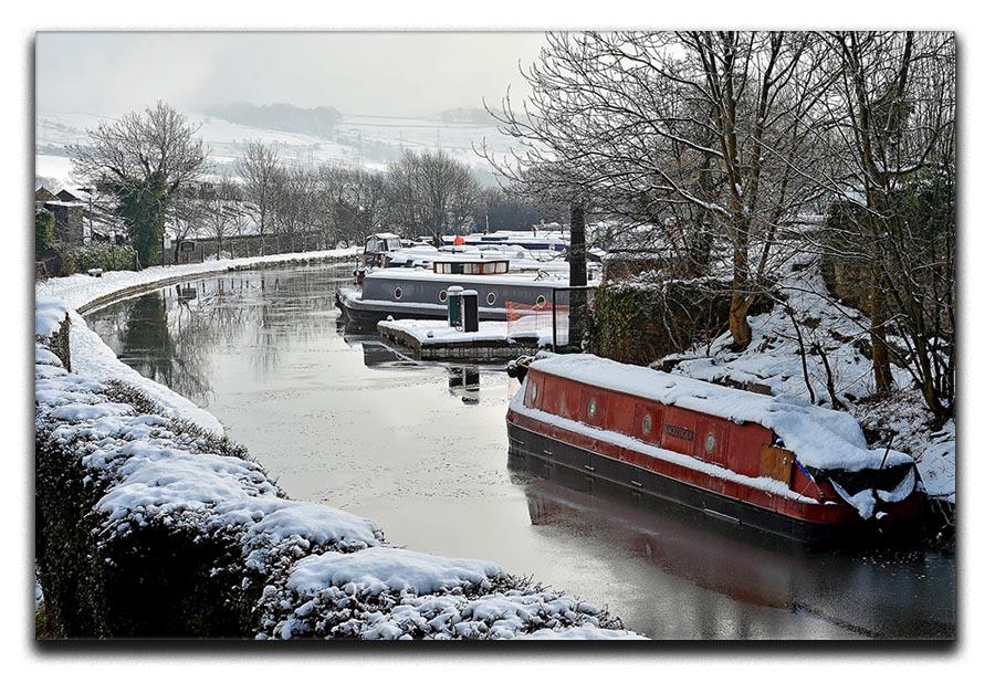 Frozen Canal Canvas Print or Poster - Canvas Art Rocks - 1