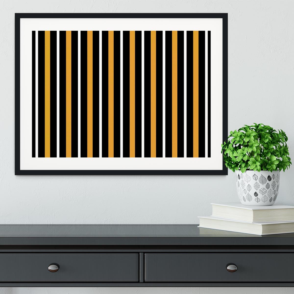 Funky Stripes FS2 Framed Print - Canvas Art Rocks - 1