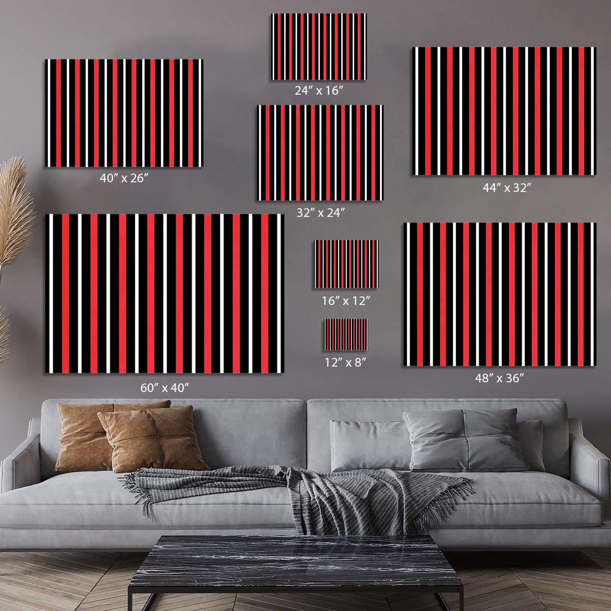 Funky Stripes FS4 Canvas Print or Poster