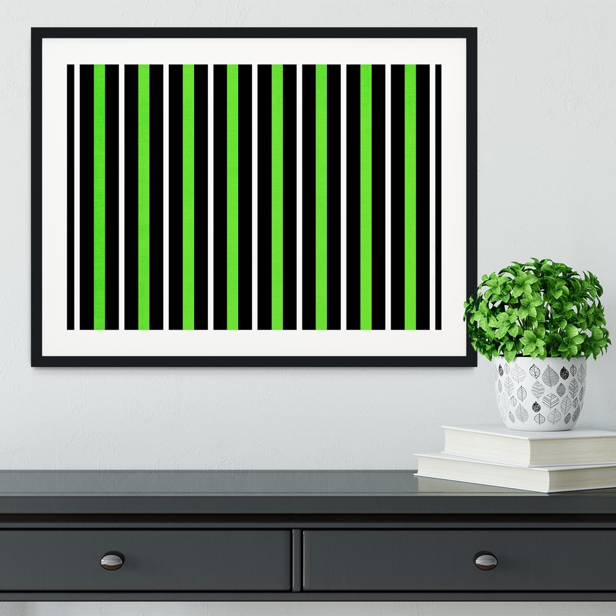 Funky Stripes FS5 Framed Print - Canvas Art Rocks - 1