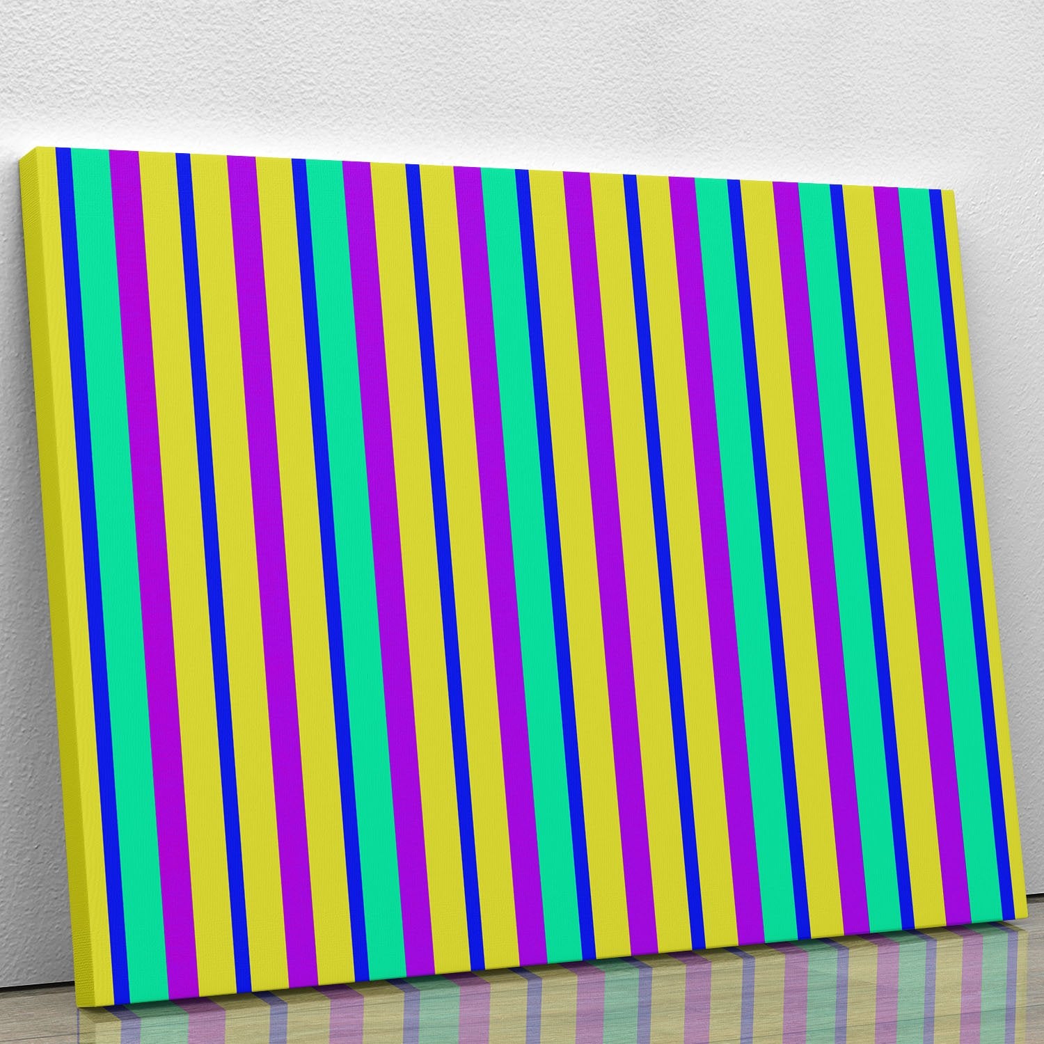 Funky Stripes Multi 1 Canvas Print or Poster