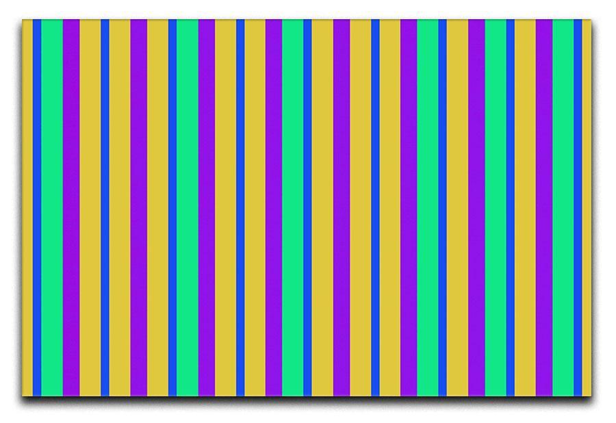 Funky Stripes Multi 2 Canvas Print or Poster  - Canvas Art Rocks - 1