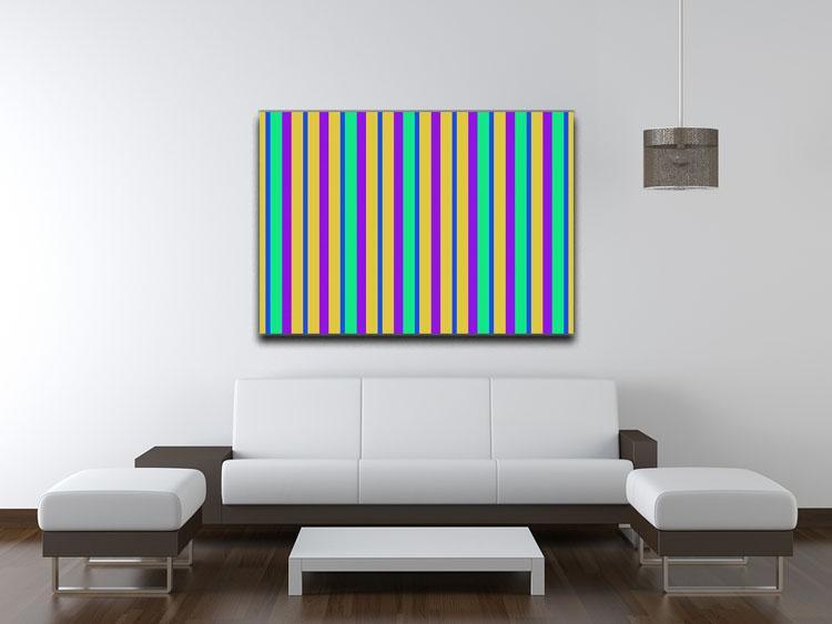 Funky Stripes Multi 2 Canvas Print or Poster - Canvas Art Rocks - 4