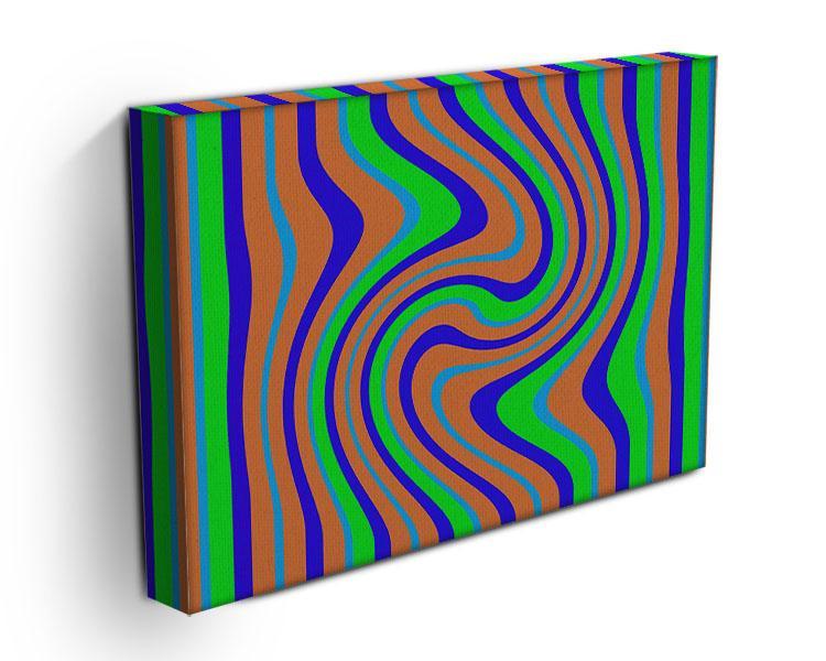 Funky Stripes Swirl 1 Canvas Print or Poster - Canvas Art Rocks - 3