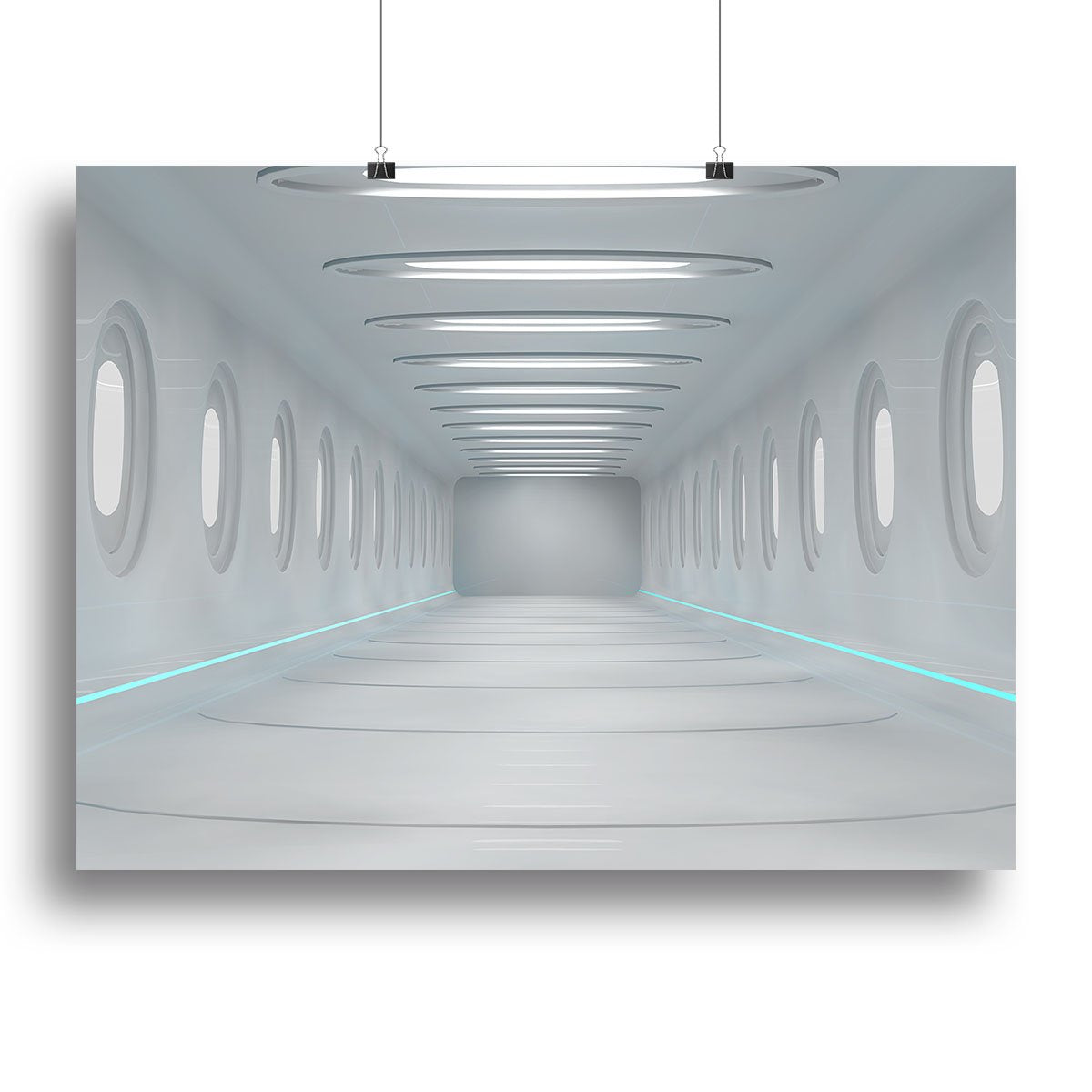 Futuristic interior Canvas Print or Poster