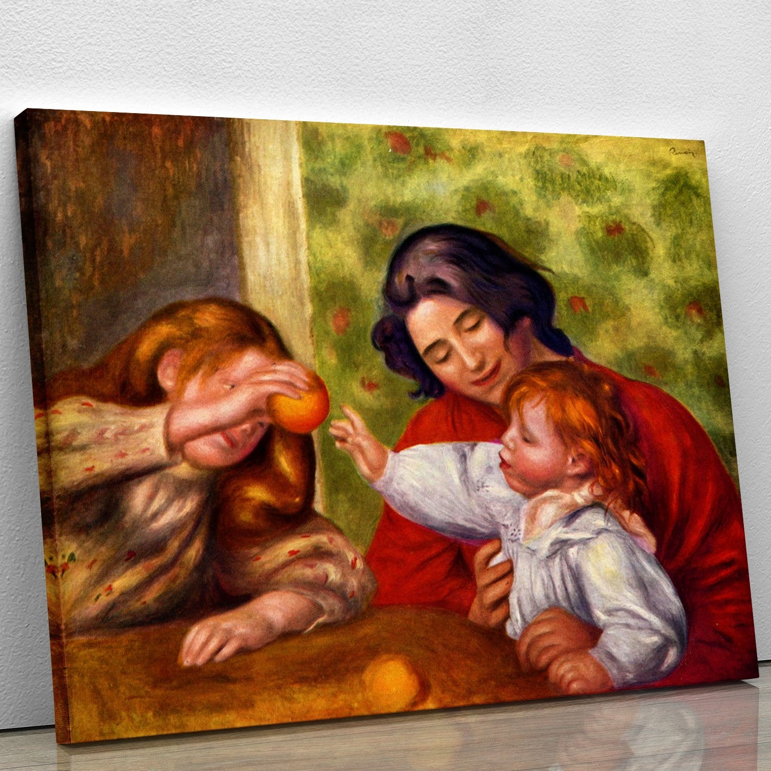 Gabrielle Jean and a girl by Renoir Canvas Print or Poster