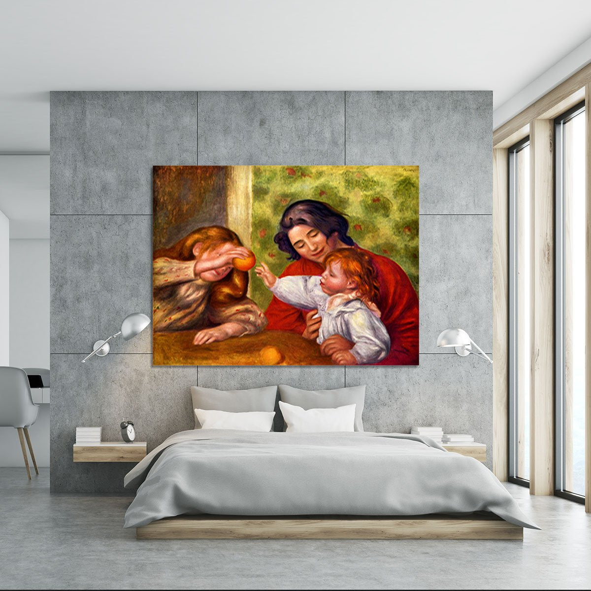 Gabrielle Jean and a girl by Renoir Canvas Print or Poster