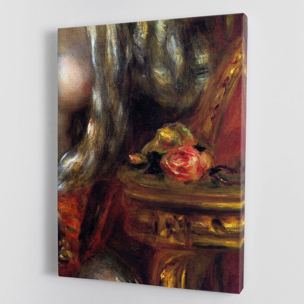 Gabrielle with jewels detail by Renoir Canvas Print or Poster