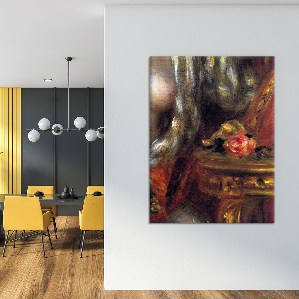 Gabrielle with jewels detail by Renoir Canvas Print or Poster