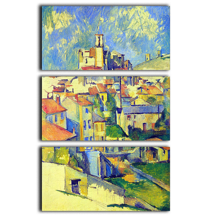 Gardanne by Cezanne 3 Split Panel Canvas Print - Canvas Art Rocks - 1