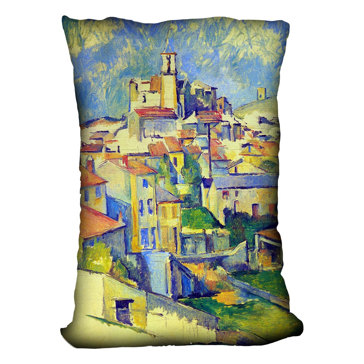 Gardanne by Cezanne Cushion - Canvas Art Rocks - 4