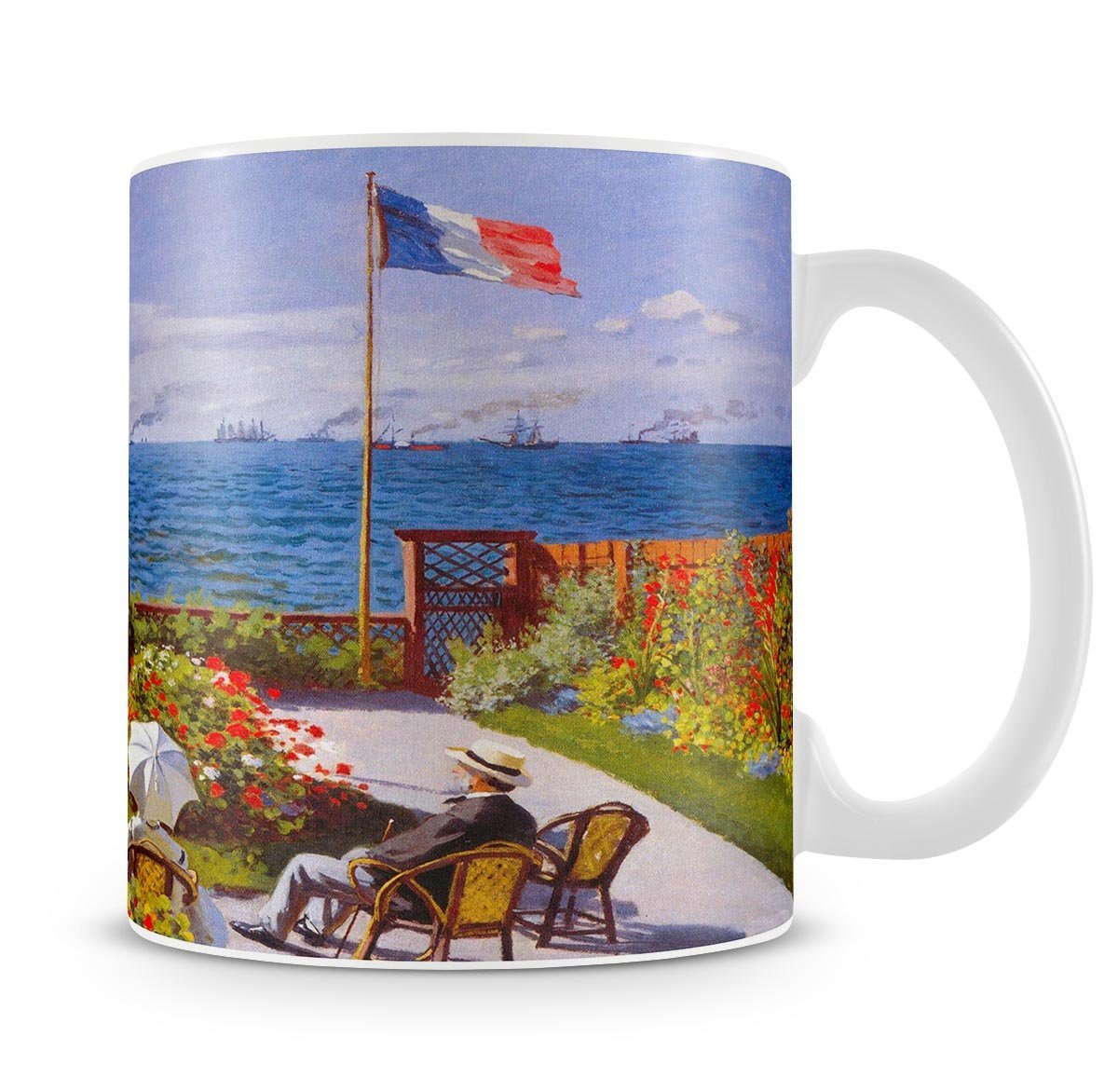Garden at Sainte Adresse 2 by Monet Mug - Canvas Art Rocks - 4