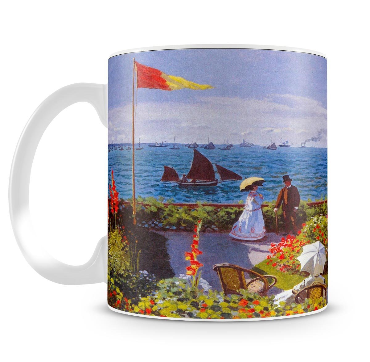 Garden at Sainte Adresse 2 by Monet Mug - Canvas Art Rocks - 4