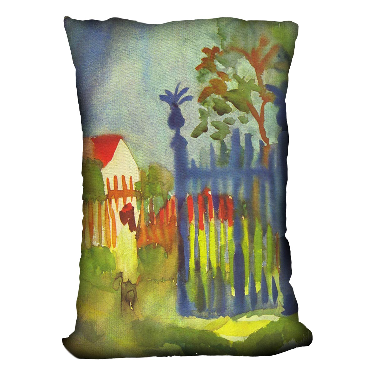 Garden gate by Macke Cushion - Canvas Art Rocks - 4