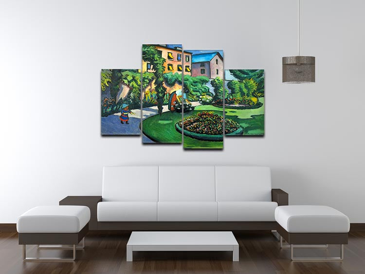 Garden image by Macke 4 Split Panel Canvas - Canvas Art Rocks - 3