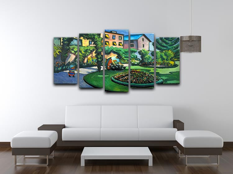 Garden image by Macke 5 Split Panel Canvas - Canvas Art Rocks - 3