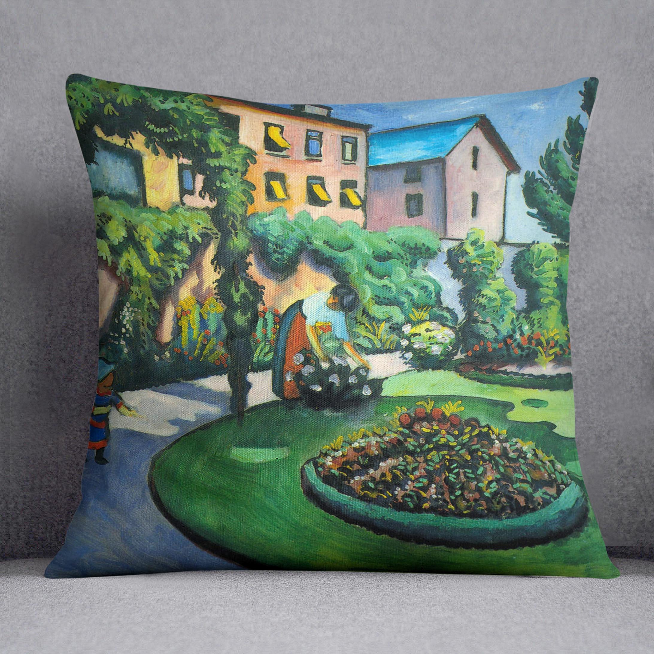 Garden image by Macke Cushion - Canvas Art Rocks - 1