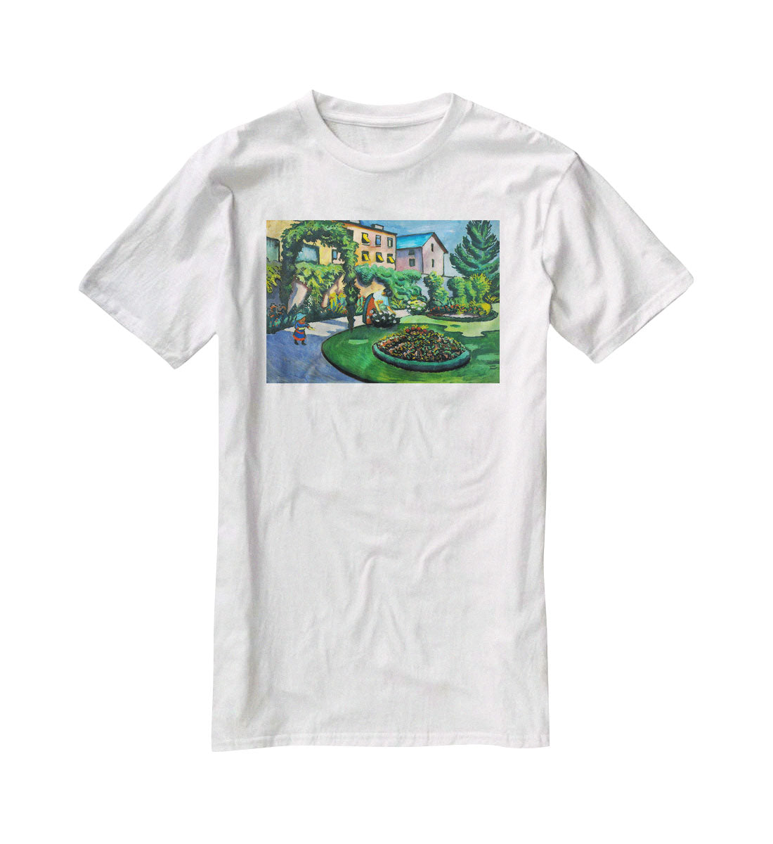 Garden image by Macke T-Shirt - Canvas Art Rocks - 5