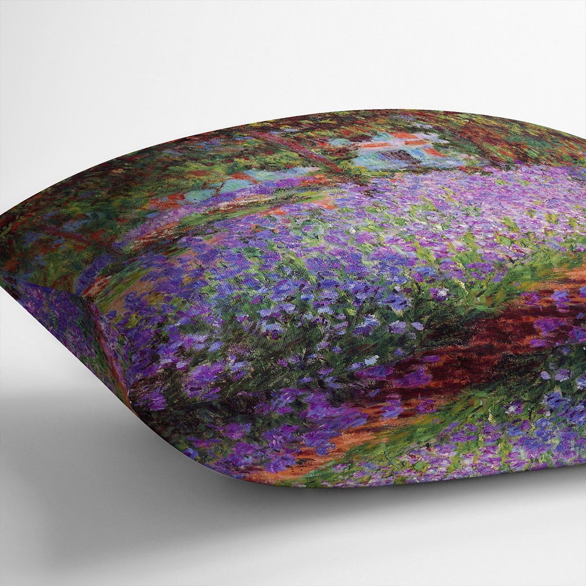 Garden in Giverny by Monet Throw Pillow
